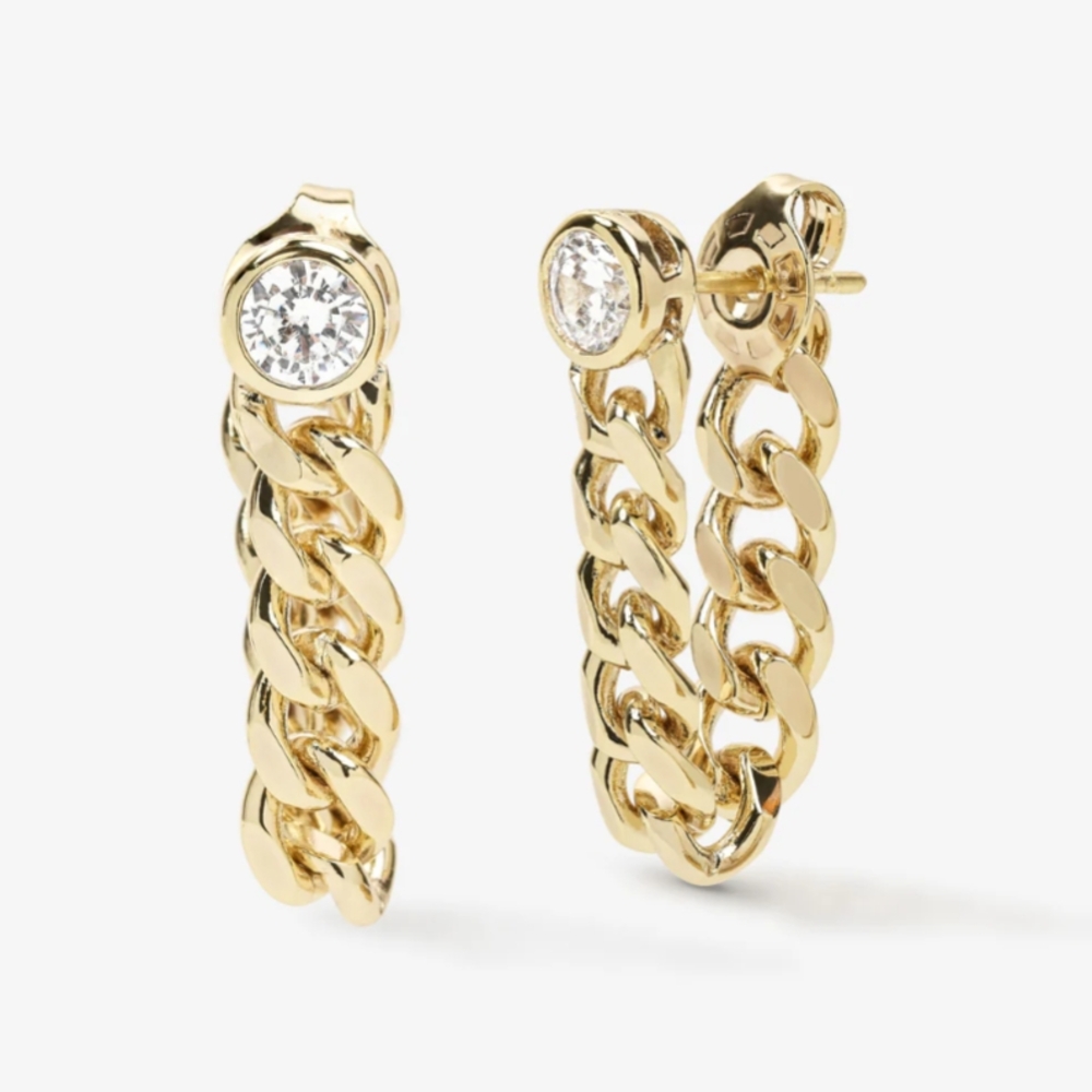Julian Soft Chain Hoops Earrings ✨